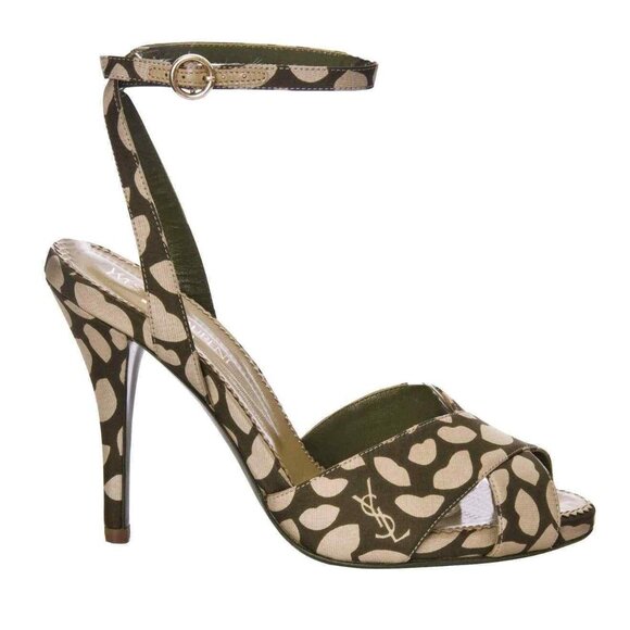YSL 2002 Rive Gauche Runway Eva Lips Heels EU 40 - Picture 1 of 5